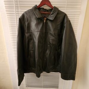 Mens Columbia Leather Jacket 2xl